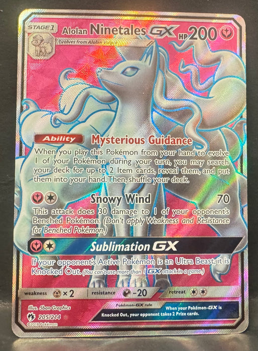 Alolan Ninetales GX (Full Art) - SM - Lost Thunder (SM8) - Near Mint