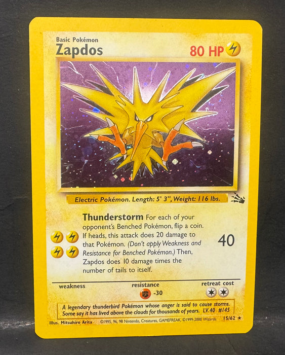 Zapdos 15/62 - Fossil (FO) - Near Mint