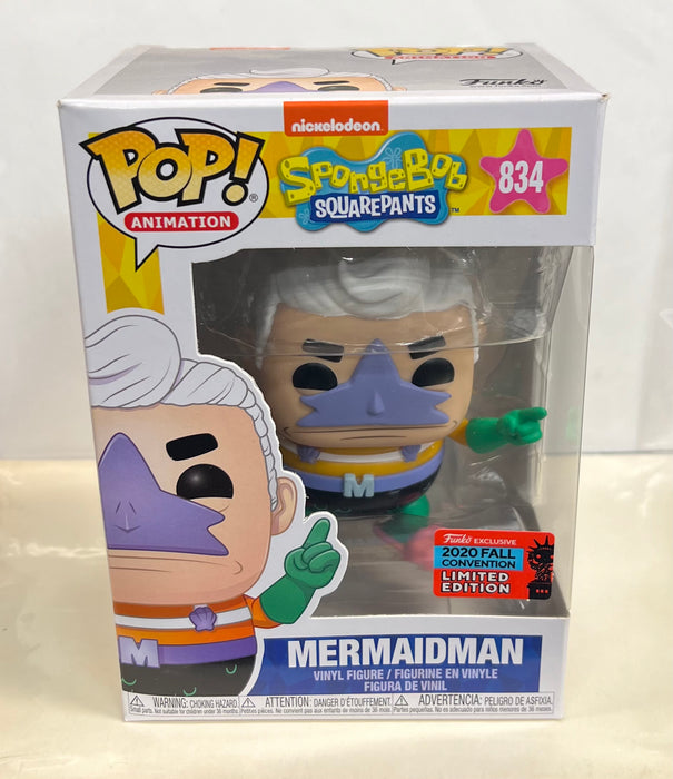 SpongeBob SquarePants: Mermaidman #834 (2020 Fall Convention Exclusive) - In Box - Funko Pop