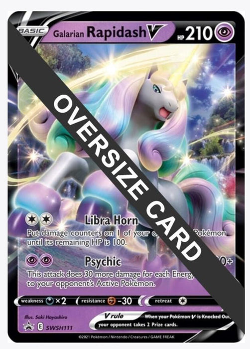 Galarian Rapidash V - SWSH111 - Jumbo Cards (PR)