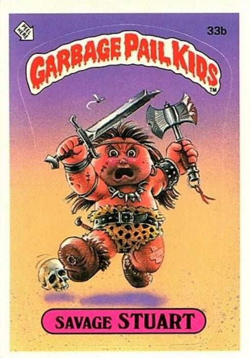 Savage STUART #33b 1985 - Garbage Pail Kids Singles