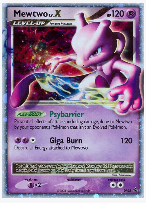 Mewtwo LV.X - DP28 - Diamond and Pearl Promos (PR) - Moderately Played