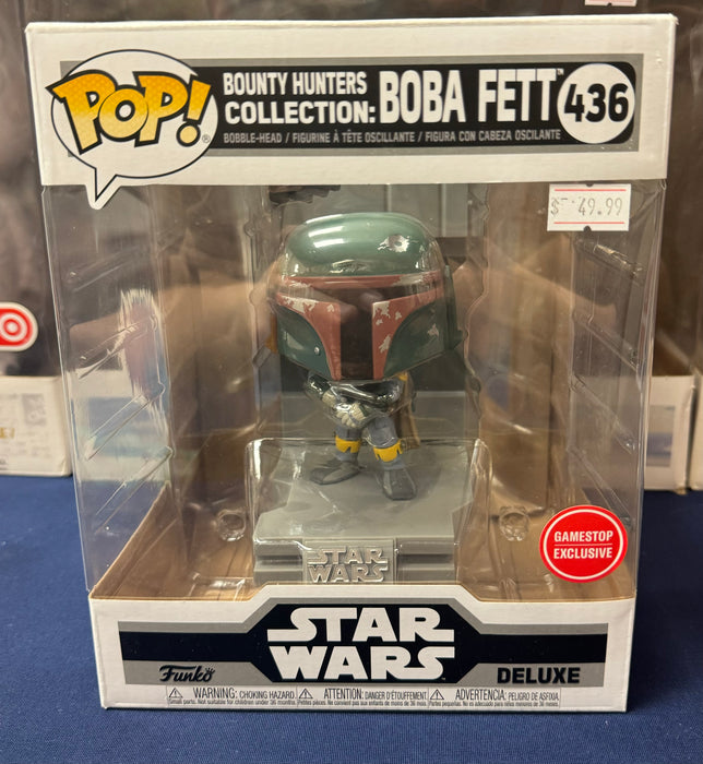 Star Wars: Bounty Hunters Collection: Boba Fett #436 (GameStop Exclusive) - In Box - Funko Pop