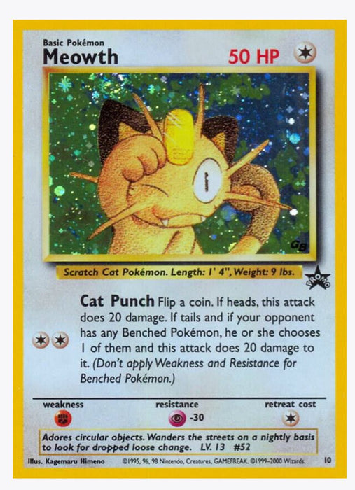 Meowth 10 - WoTC Promo (PR) - Lightly Played