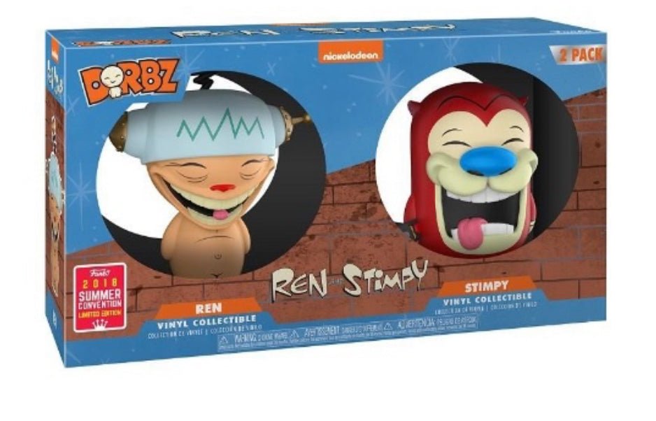 Dorbz: Ren And Stimpy (2018 Summer Convention Exclusive) - With Box - Funko Pop