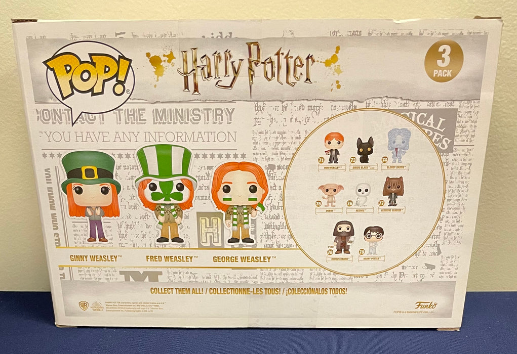 Harry Potter: Ginny Weasley, Fred Weasley & George Weasley (2019 Spring Convention Exclusive) - With Box - Funko Pop