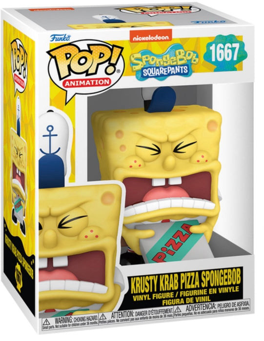 SpongeBob SquarePants: Krusty Krab Pizza Spongebob #1667 - With Box - Funko Pop