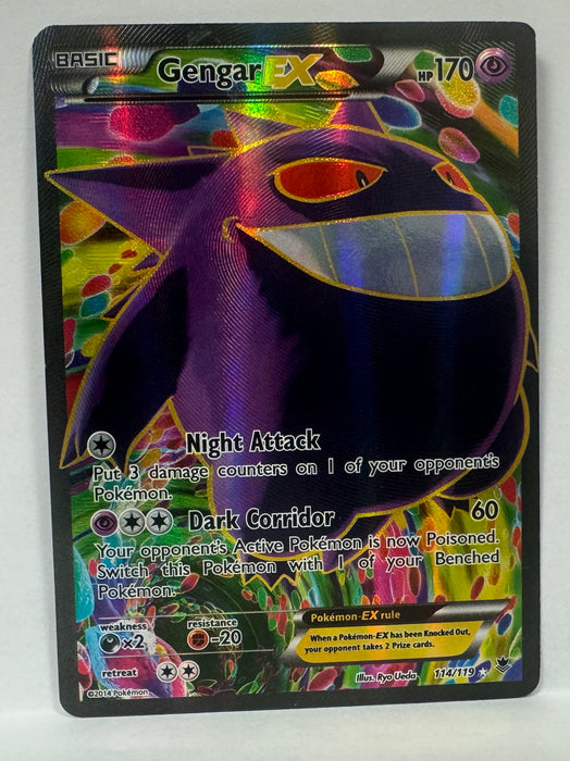 Gengar EX 114/119 (Full Art) - XY - Phantom Forces (PHF) - Lightly Played