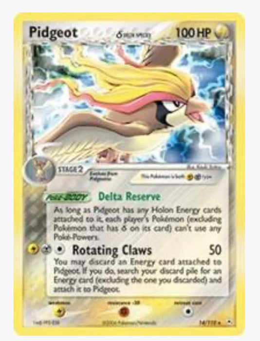 Pidgeot (Delta Species) 14/110 (Holo) - Holon Phantoms (HP) - Lightly Played