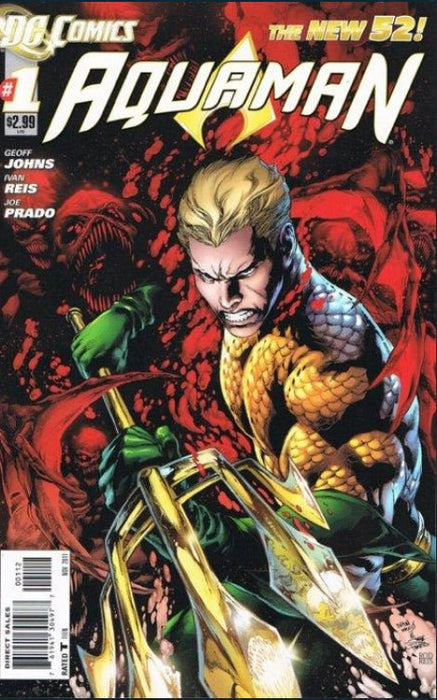 Aquaman #1 Second Print Cover (2011)