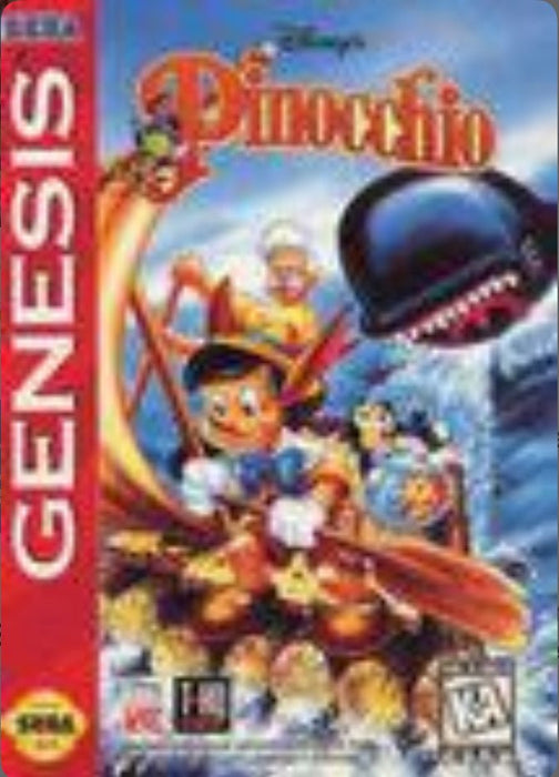 Pinocchio - Box And Game - Sega Genesis