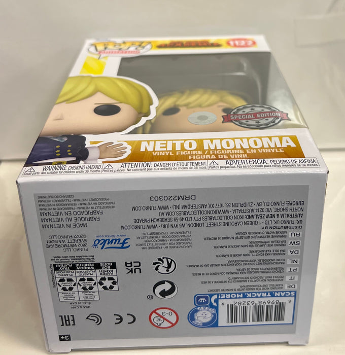 My Hero Academia: Neito Monoma #1122 (Hot Topic Class 1B Exclusive) - In Box - Funko Pop