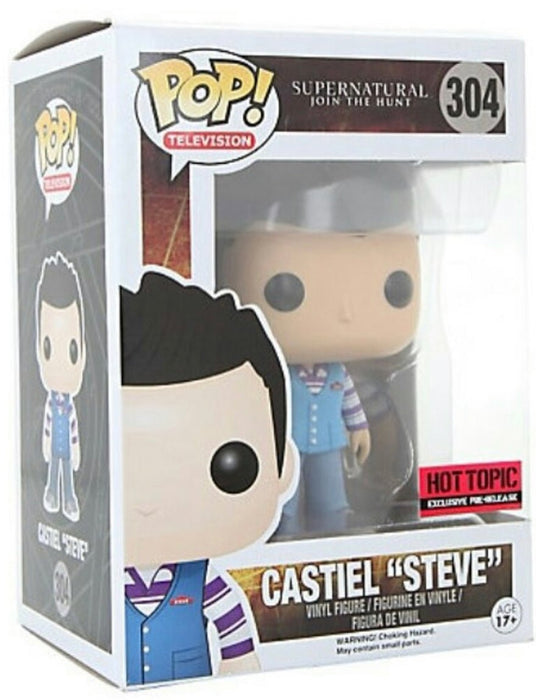 Supernatural Join The Hunt: Castiel “Steve” #304 (Hot Topic Pre-Release Exclusive) - In Box - Funko Pop