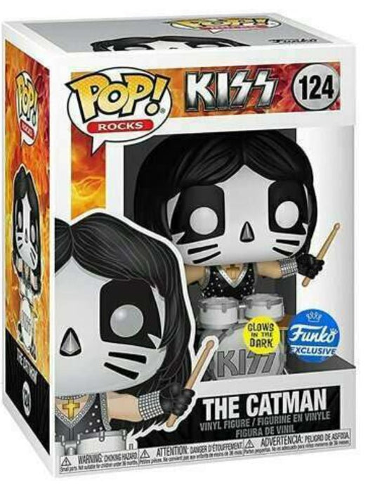 KISS: The Catman #124 (Glows In The Dark) (Funko Exclusive) - With Box - Funko Pop