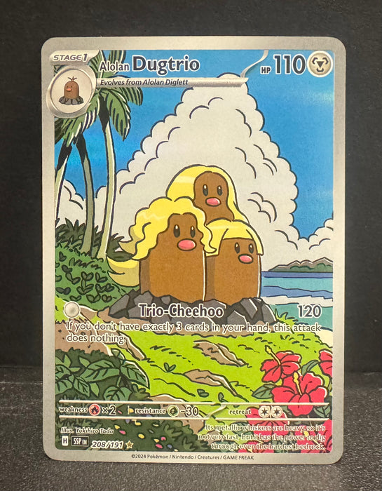 Alolan Dugtrio 208/191 - SV08: Surging Sparks - Near Mint