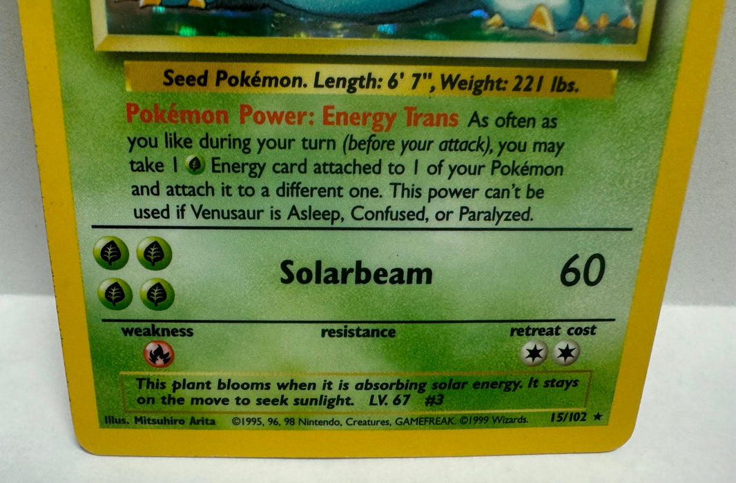 Venusaur 15/102 - Base Set (BS) - Lightly Played