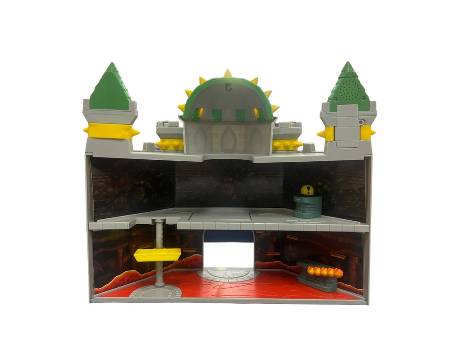 2019 Jakks Pacific Nintendo Super Mario Bowser's Castle Playset With Sound (Missing Figures) - Pre-Owned - Toys