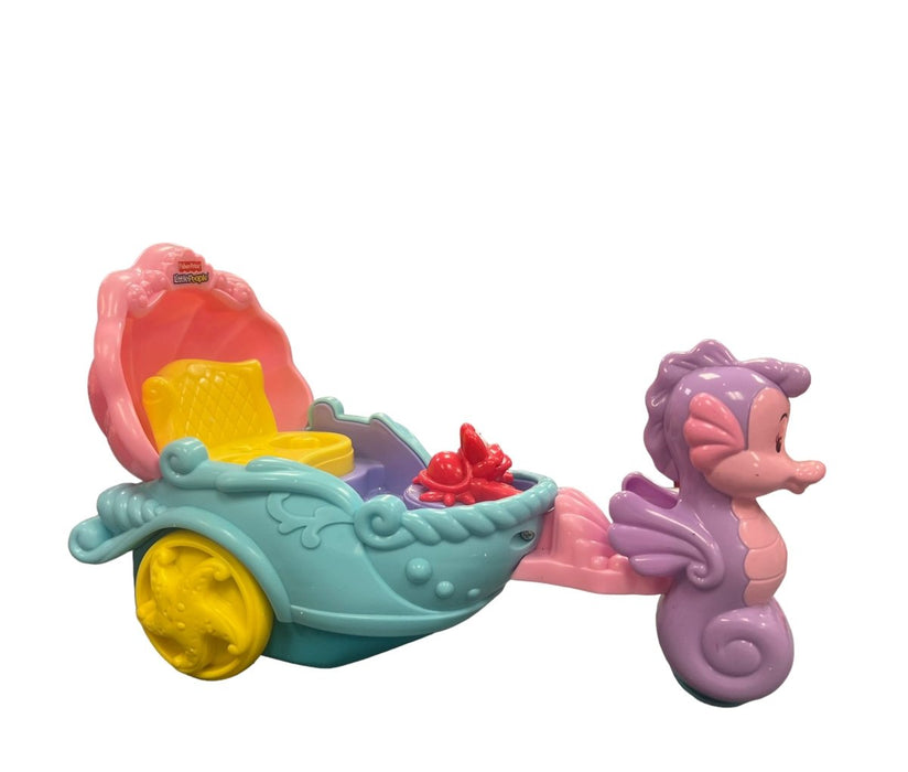 2012 Fisher Price Little People Little Mermaid Ariel's Musical Coach Carriage - Pre-Owned - Toys