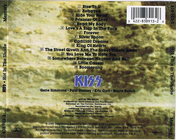 KISS - Hot In The Shade - CD