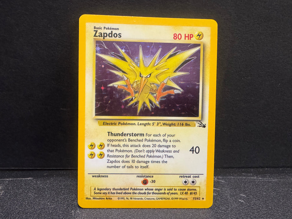 Zapdos 15/62 - Fossil - Lightly Played