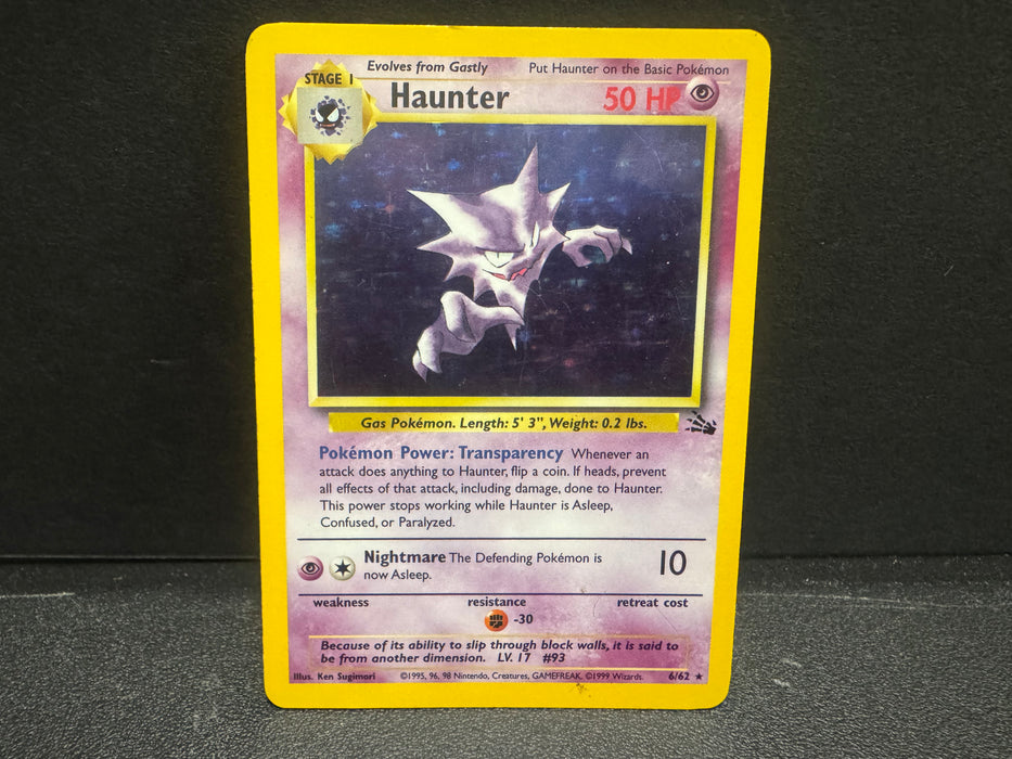 Haunter 6/62 (Holo) - Fossil - Moderately Played