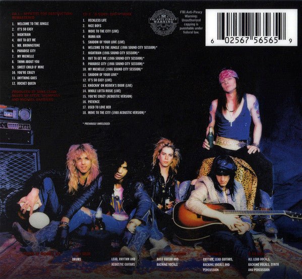 Guns N’ Roses - Appetite For Destruction (2018) - CD