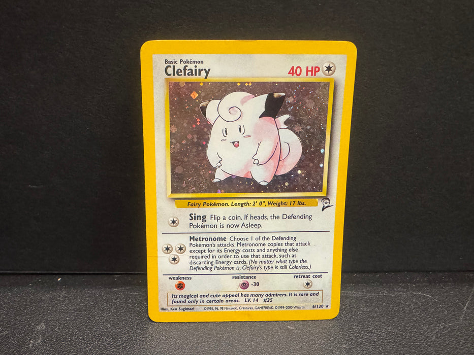Clefairy 6/130 - Base Set 2 - Damaged