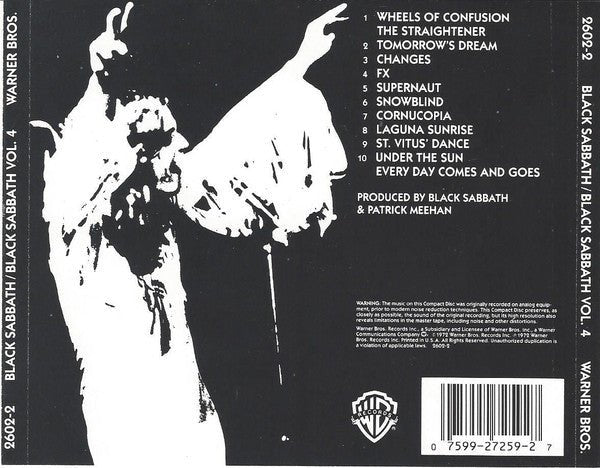 Black Sabbath - Black Sabbath Vol. 4 (1988) - CD