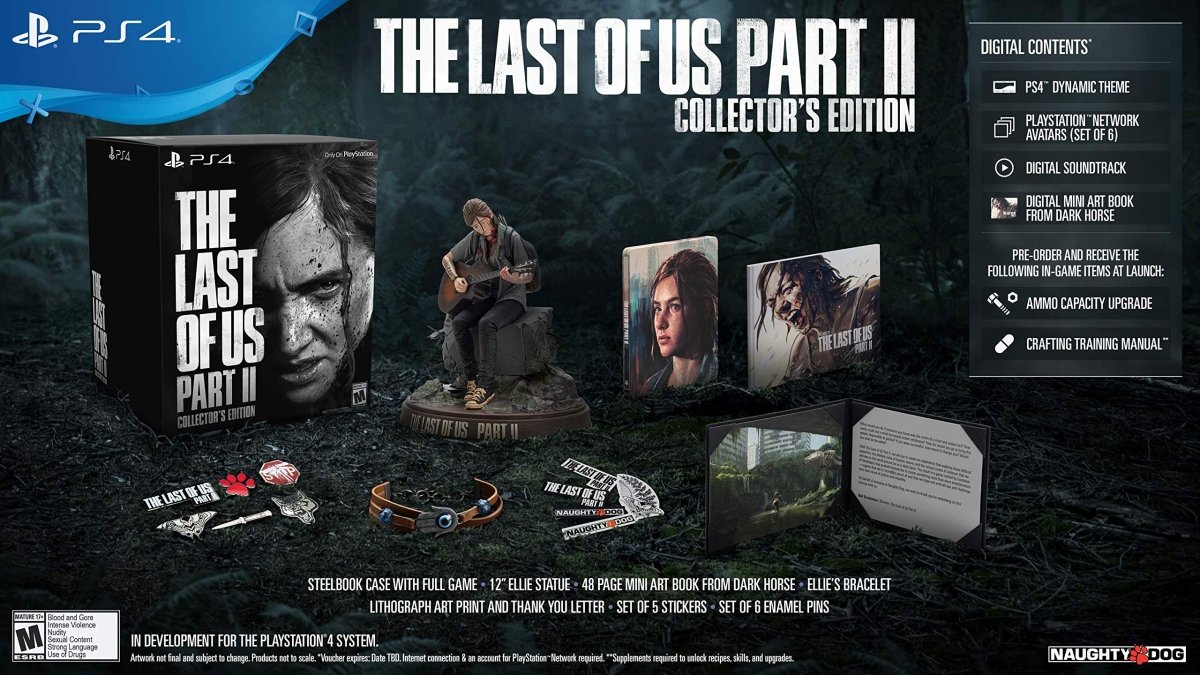 The Last Of Us Part II Collector Edition PlayStation 4 - In Box - Collectibles