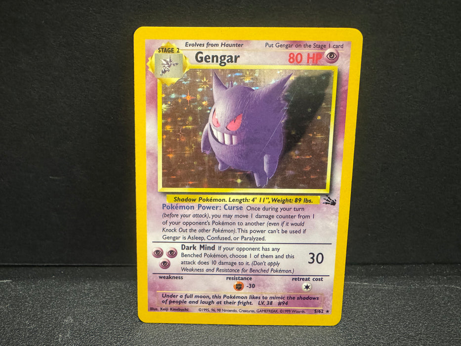 Gengar 5/62 - Fossil - Moderately Played