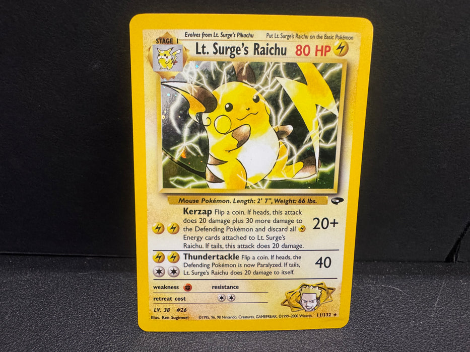 Lt. Surge’s Raichu 11/132 - Gym Challenge - Near Mint