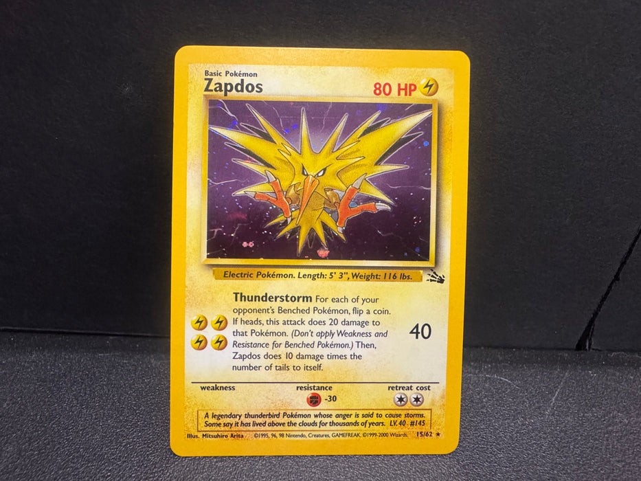 Zapdos 15/62 - Fossil - Lightly Played