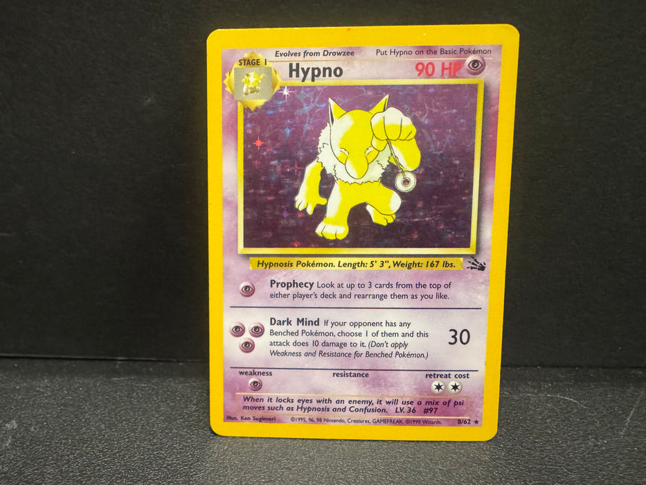 Hypno 8/62 - Fossil - Moderately Played