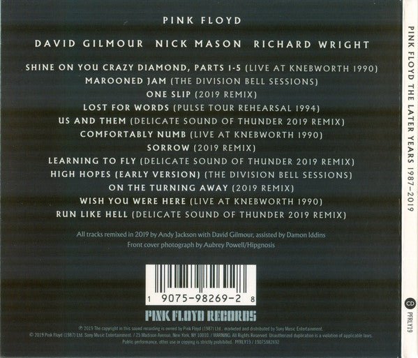 Pink Floyd - The Later Years 1987-2019 - CD