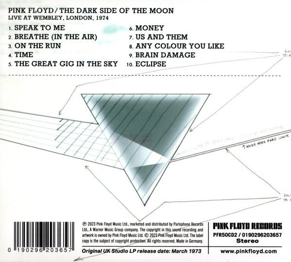 Pink Floyd - The Dark Side Of The Moon (2023) - CD