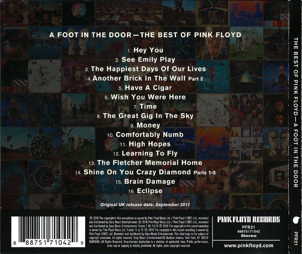 Pink Floyd - A Foot In The Door (The Best Of Pink Floyd) (2016) - CD