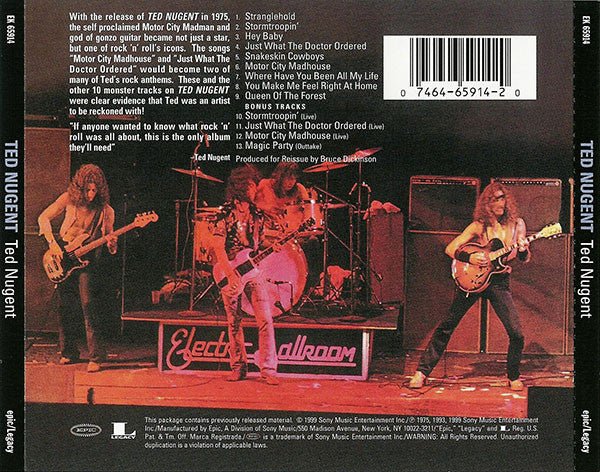 Ted Nugent - Ted Nugent (1999) - CD