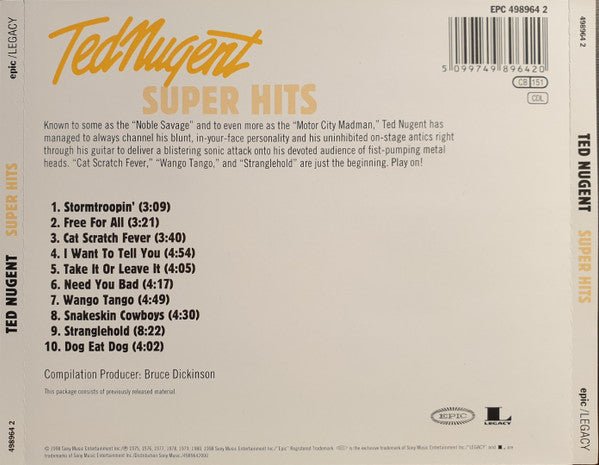 Ted Nugent - Super Hits (1998) - CD