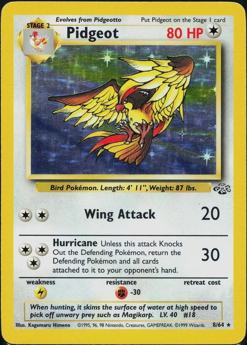 Pidgeot 8/64 - Jungle - Moderately Played