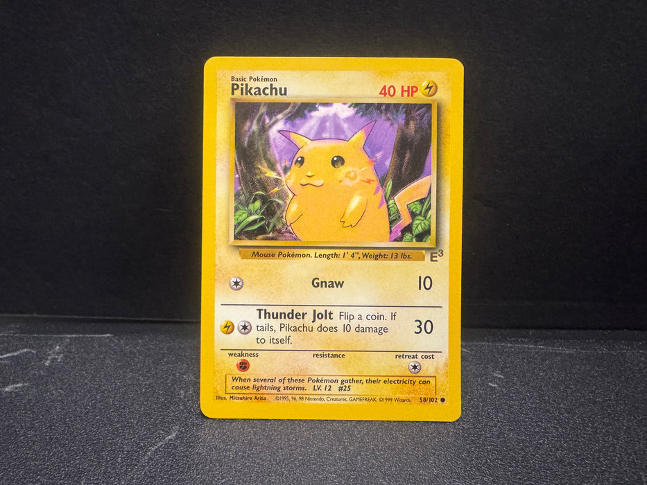 Pikachu 58/102 (E3 Stamped) - Miscellaneous Cards & Products - Lightly Played