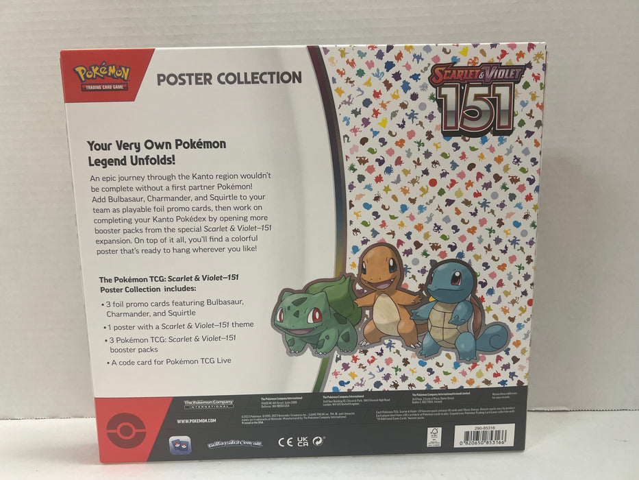 Pokemon Scarlet & Violet 151: Poster Collection - New