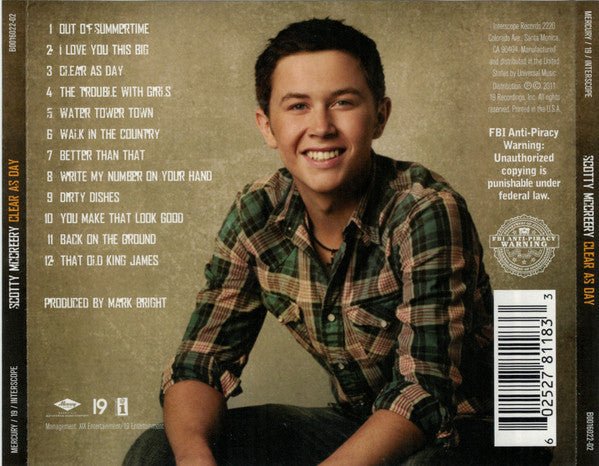 Scotty McCreery – Clear As Day (2011) - CD