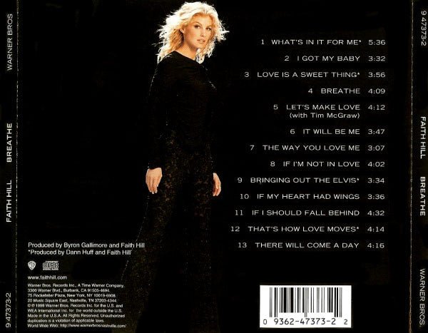 Faith Hill – Breathe (1999) - CD