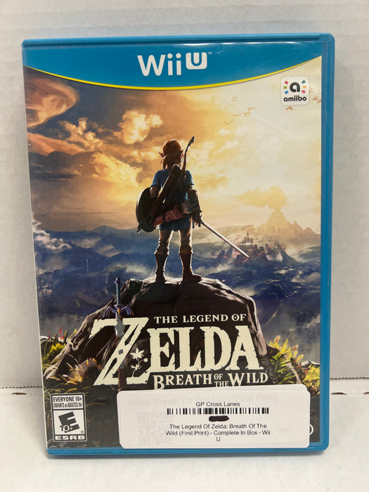 The Legend Of Zelda Breath Of The Wild (First Print) - Complete In Box - Wii U