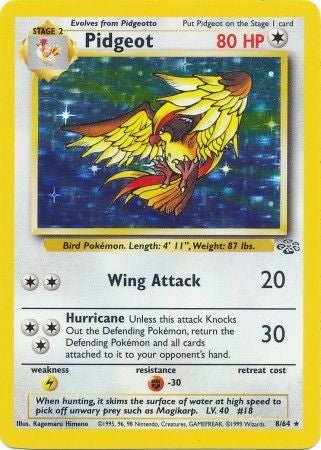 Pidgeot (8) - Jungle (JU) - Near Mint