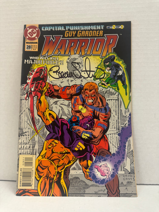 Guy Gardner: Warrior #28 Direct Edition (1995) Beau Smith Signature - 8.5 Very Fine