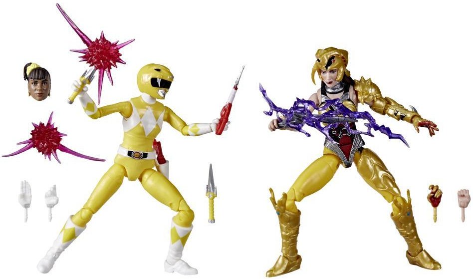 Mighty Morphin Power Rangers: Mighty Morphin Yellow Ranger And Mighty Morphin Scorpina Action Figure - New - Toys