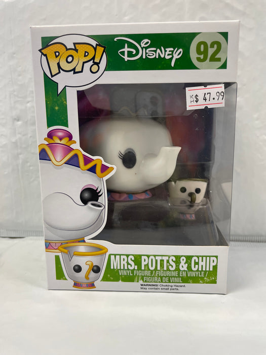 Disney: Mrs. Potts & Chip #92 - With Box - Funko Pop