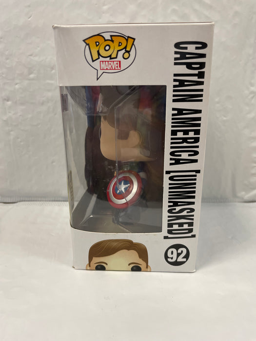 Marvel Avengers: Captain America Unmasked #92 (2015 Summer Convention Exclusive) - In Box - Funko Pop