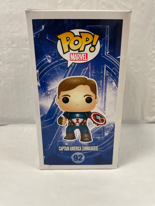 Marvel Avengers: Captain America Unmasked #92 (2015 Summer Convention Exclusive) - In Box - Funko Pop